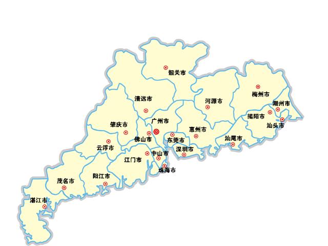 广州和东莞边界地图图片