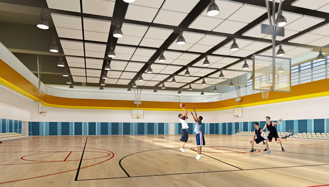 福州室内篮球场图片