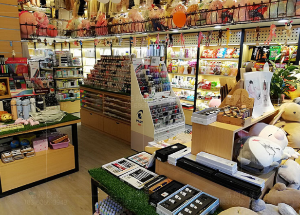 文具店面设计效果图图片