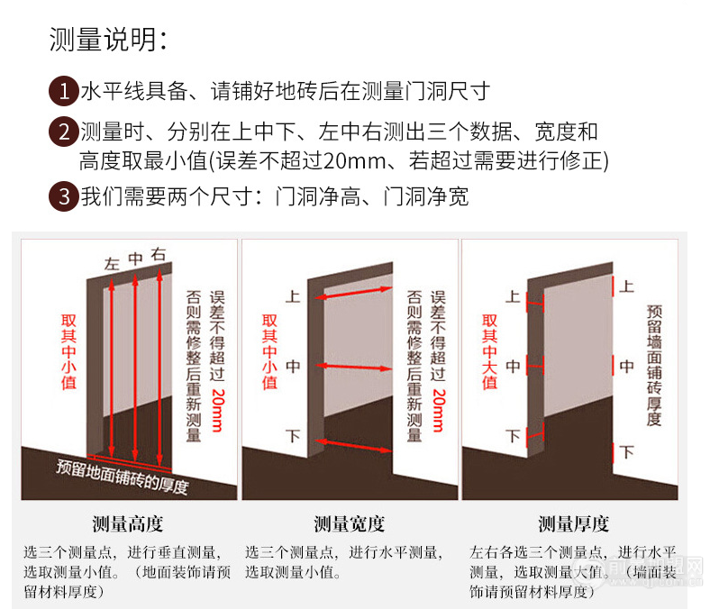 定制别墅铜门怎么测量门洞尺寸