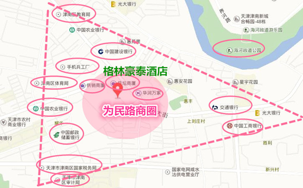 津南区咸水沽镇地图图片