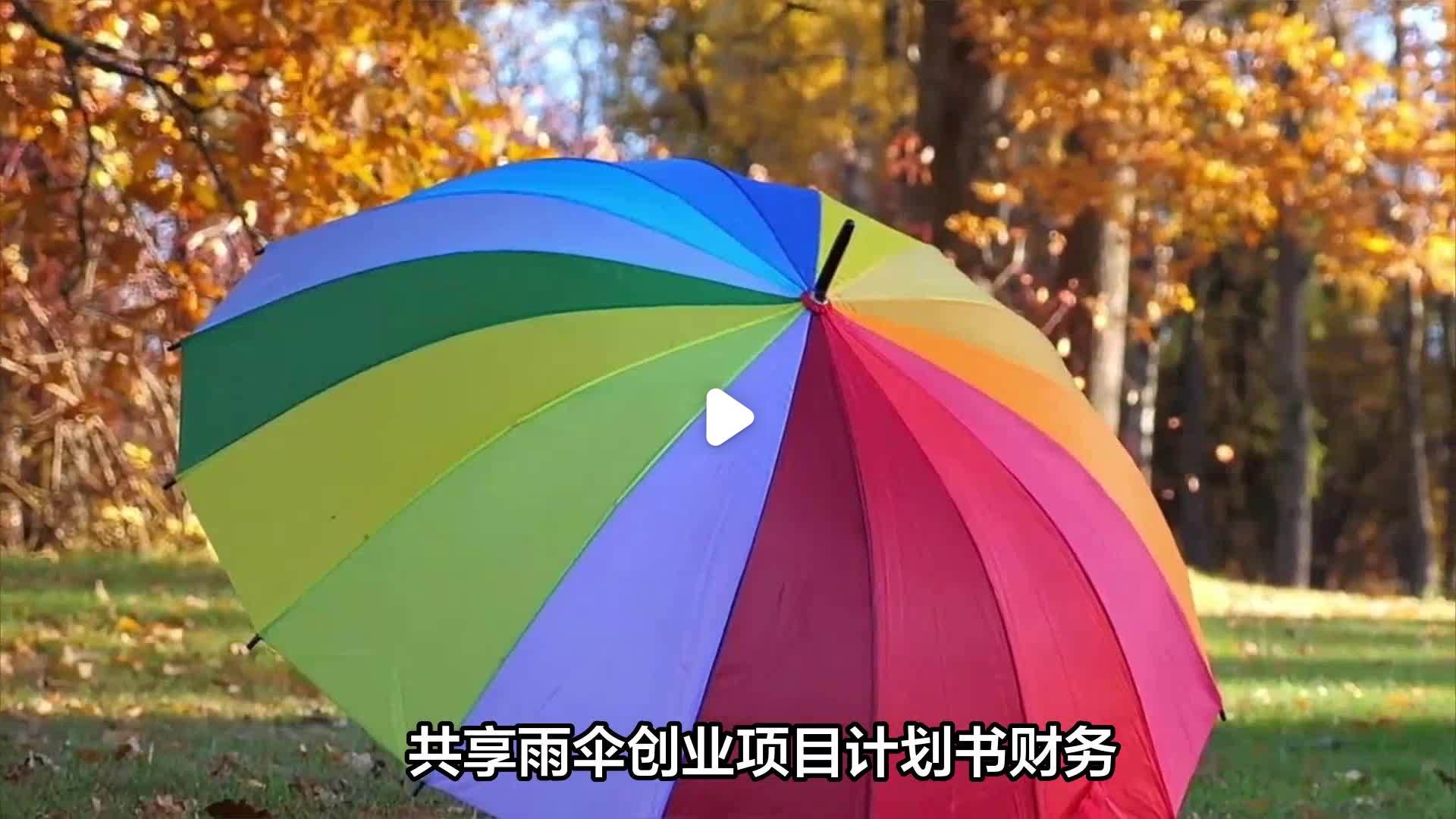 校园共享雨伞创业项目计划书PPT(校园共享雨伞创业项目计划书word)